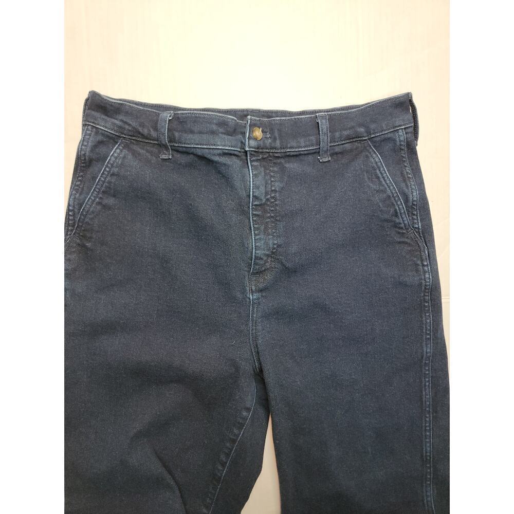 J Crew Jeans Womens Sz 31 Dark Wach Denim Trouser In Signature Stretch BU834 - Picture 3 of 8